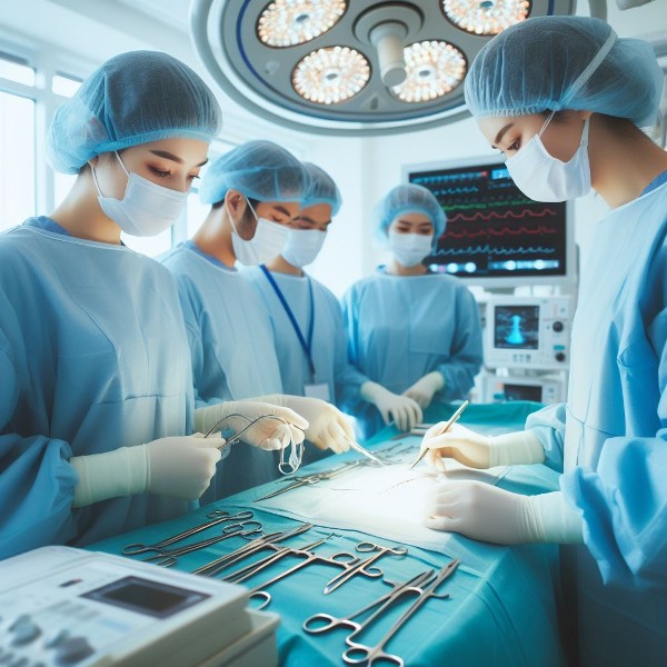 צוות רפואי בחדר ניתוח